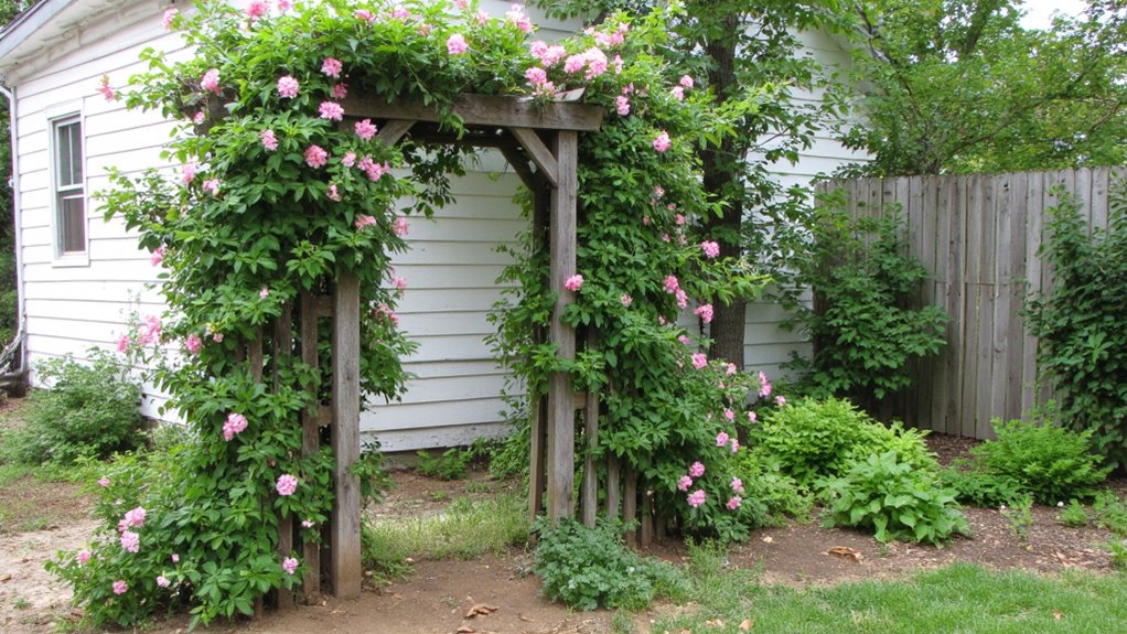wooden trellis for privacy