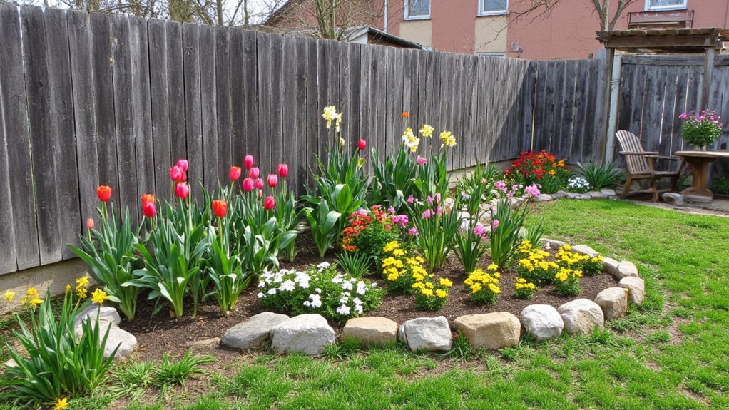 year round colorful flower planting