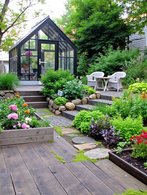 year round sustainable gardening space