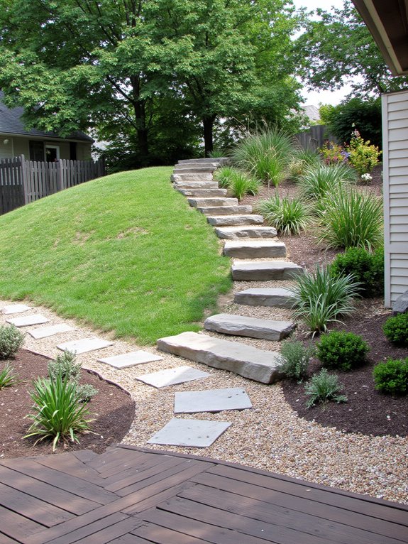 accessible hillside garden pathways