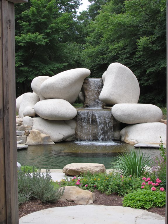 artistic sculptural waterfall designs