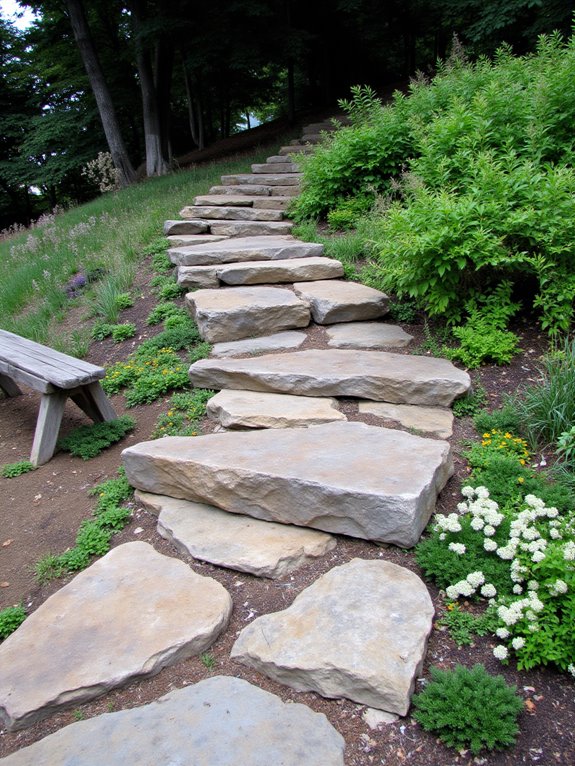 beautiful stone gravel pathways