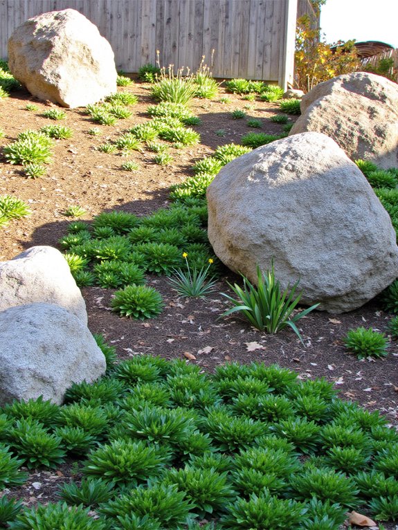 boulders enhance landscape aesthetics
