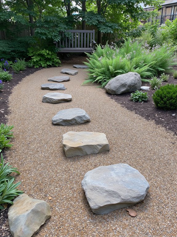 budget friendly gravel steps