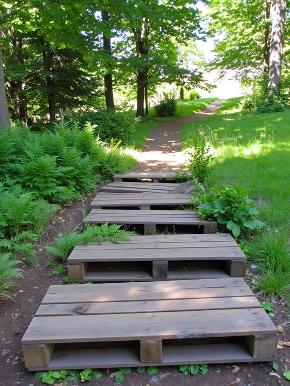 budget friendly pallet steps
