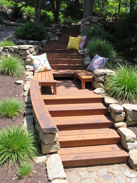 built in outdoor seating design