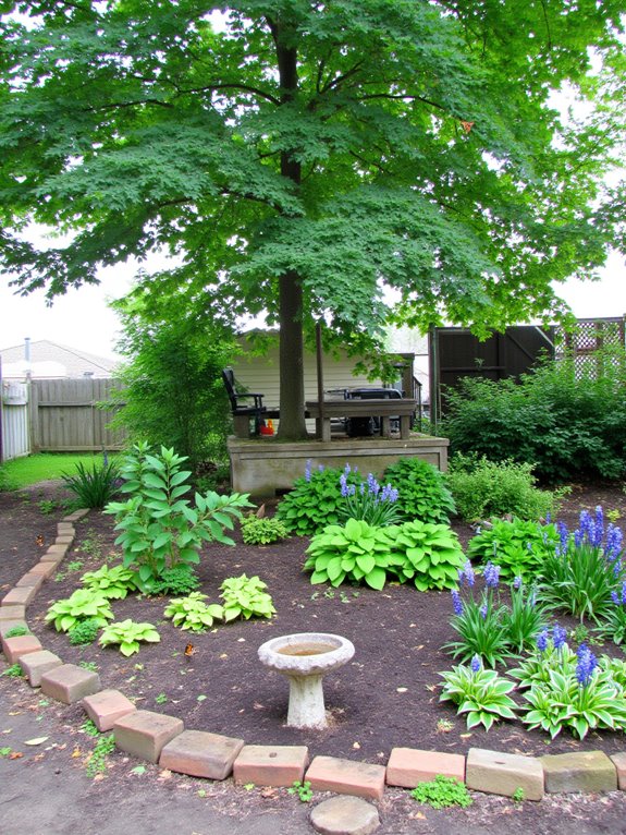 butterfly friendly shaded garden