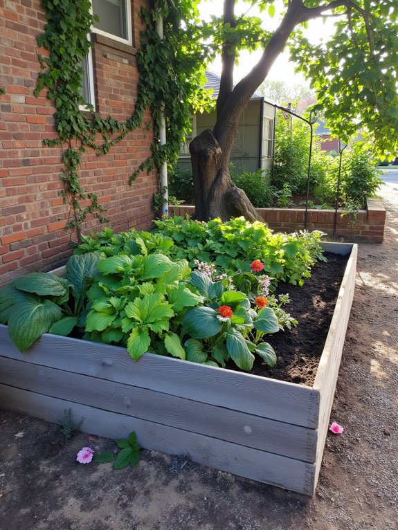 cedar raised garden bed