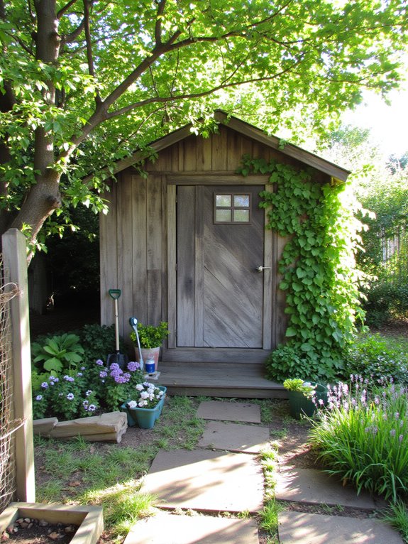charming and practical garden shed