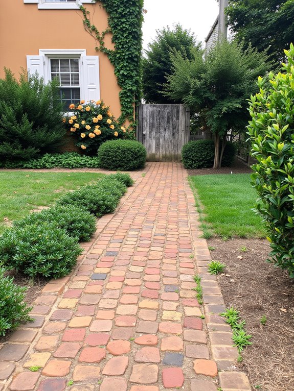 charming brick walkway installation