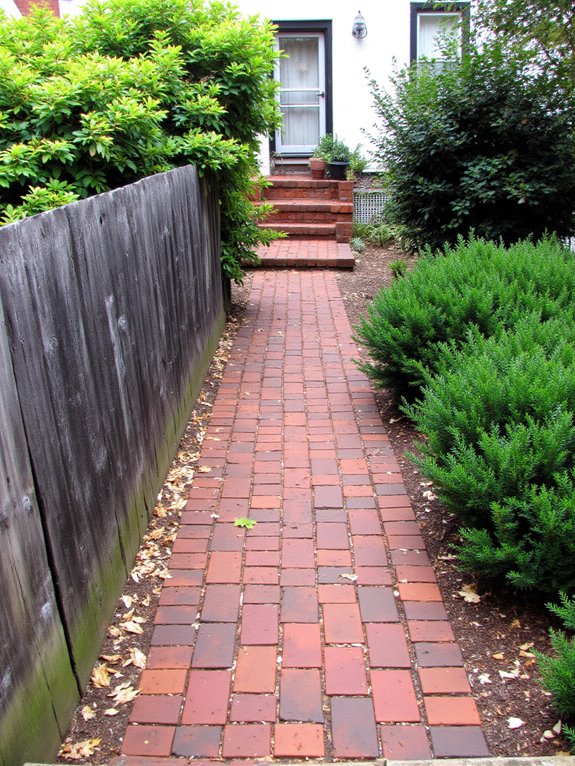 charming durable brick pathways
