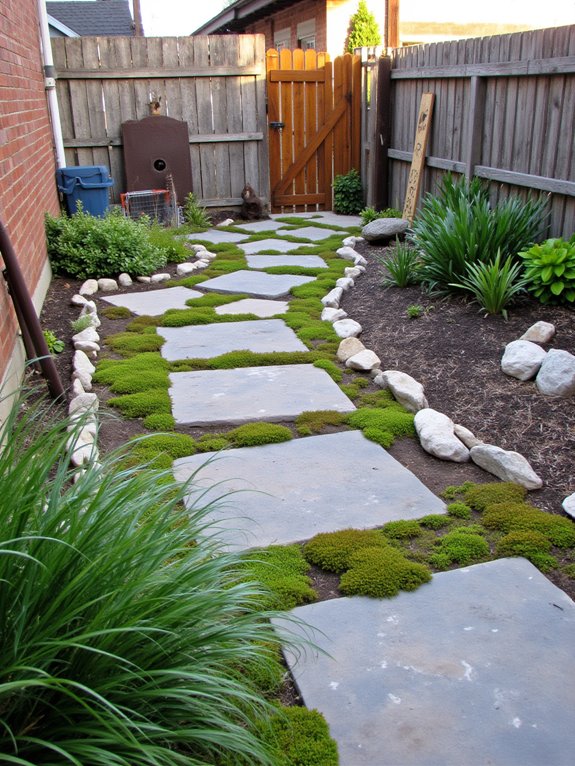 charming irregular stone pathway