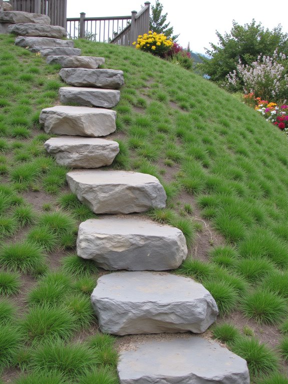 charming natural stone seating