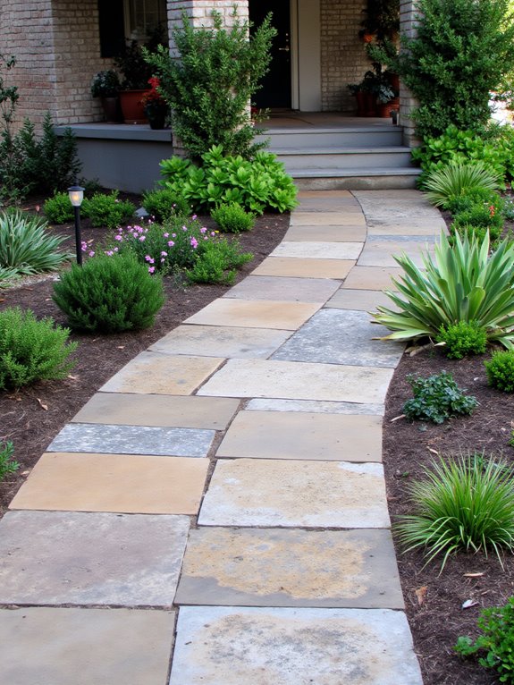 charming paver pathway design