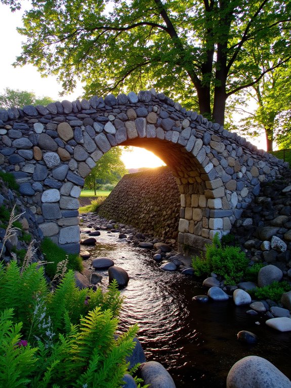 charming rustic stone bridge