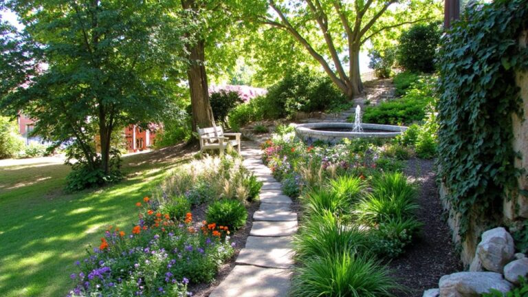 chic landscaping for hills