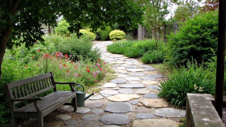 19 Timeless Stepping Stone Pathway Ideas For Classic Charm classic stepping stone ideas