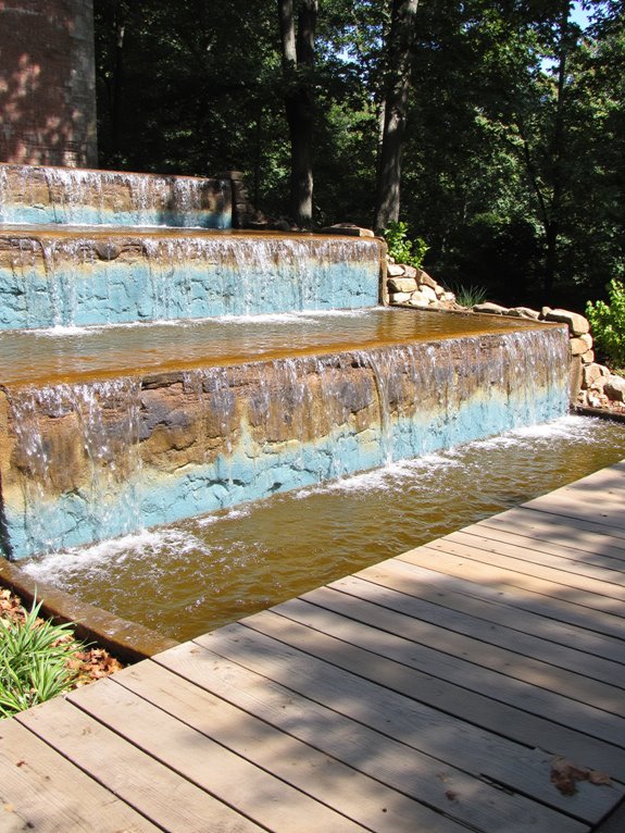 color enhances waterfall design