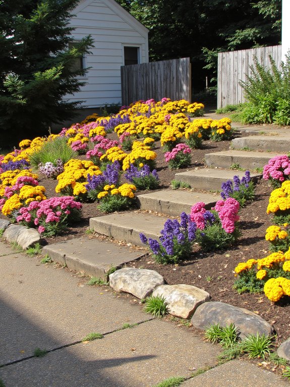 colorful annuals enhance atmosphere