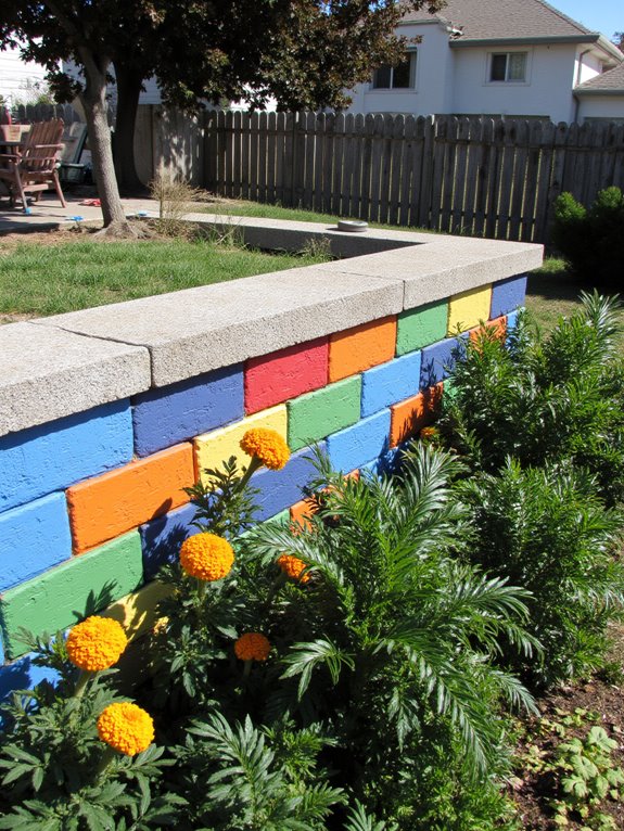 colorful outdoor design statement