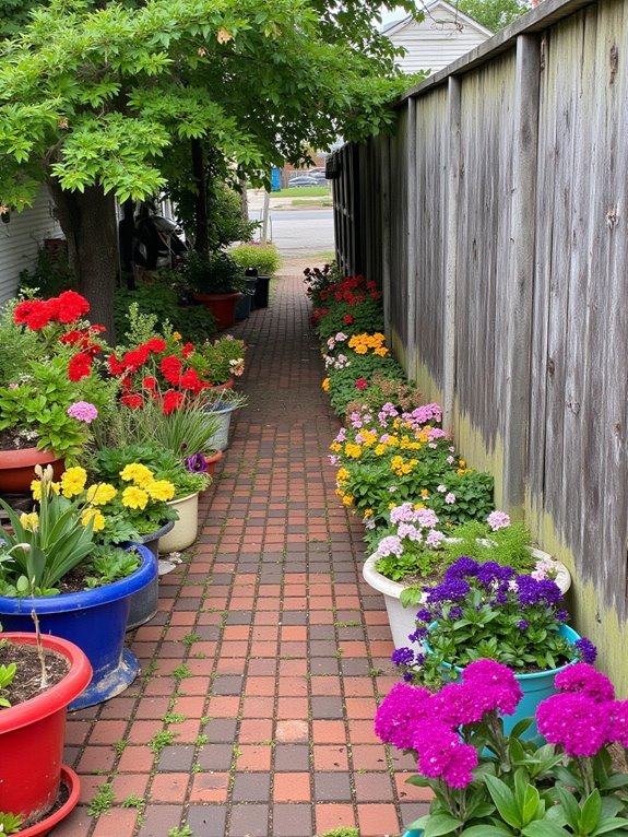 colorful planters vibrant blooms
