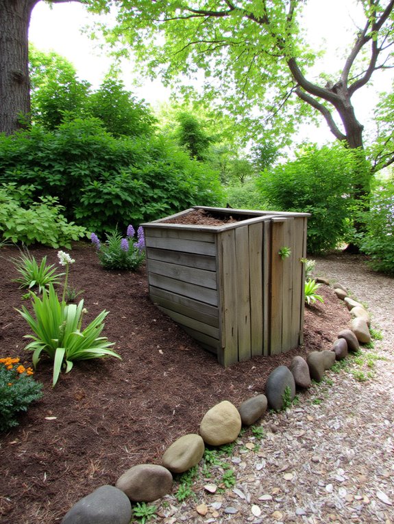 compost area for gardening