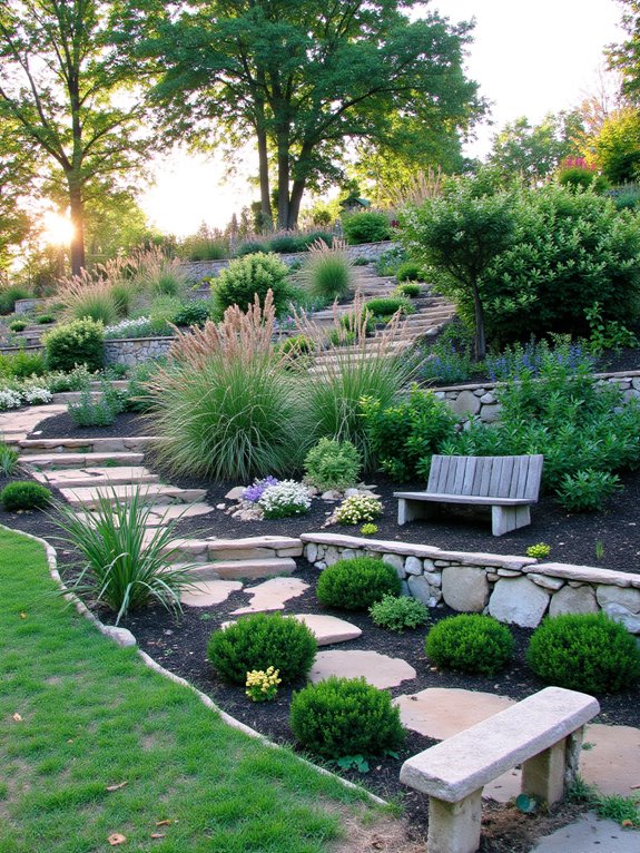 consistent hillside garden maintenance