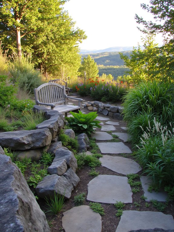cozy benches with views