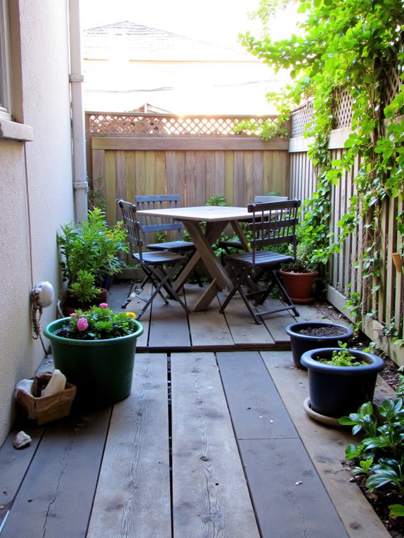 cozy deck for entertaining