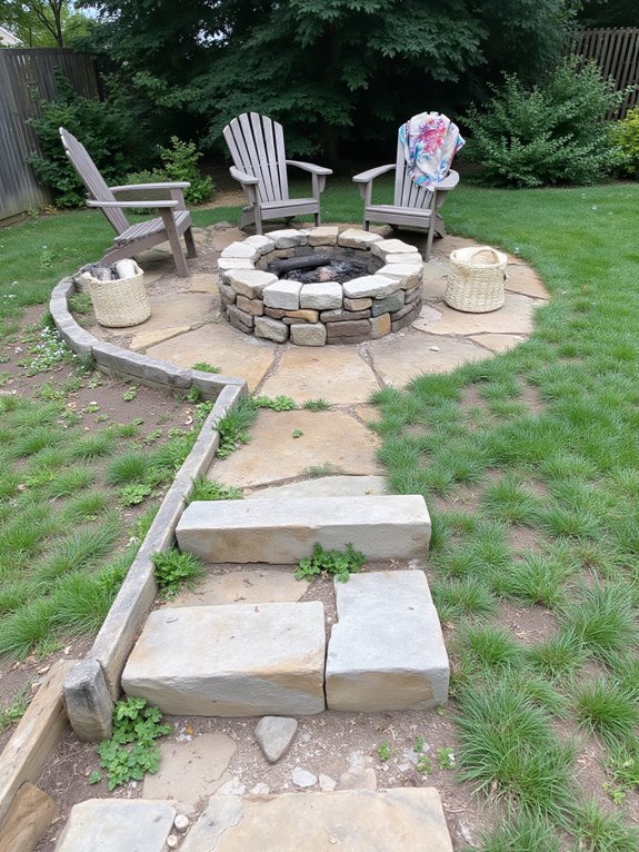 cozy fireside gathering space