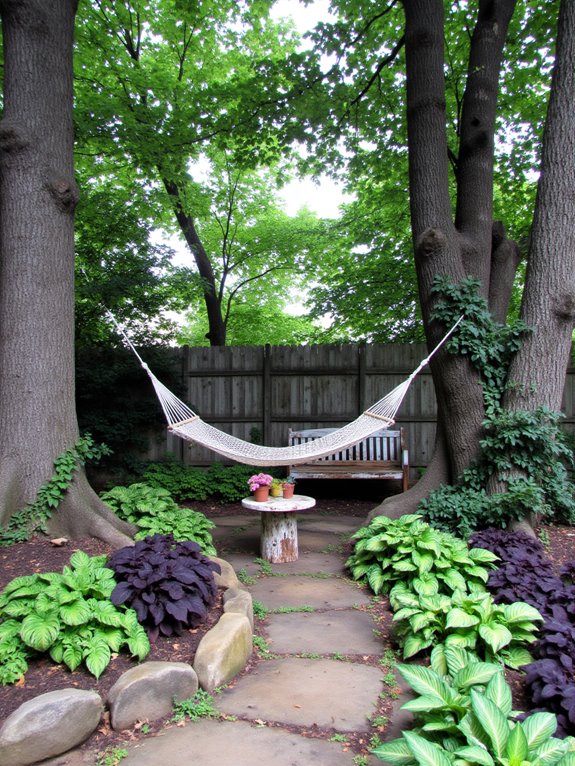cozy hammock reading nook
