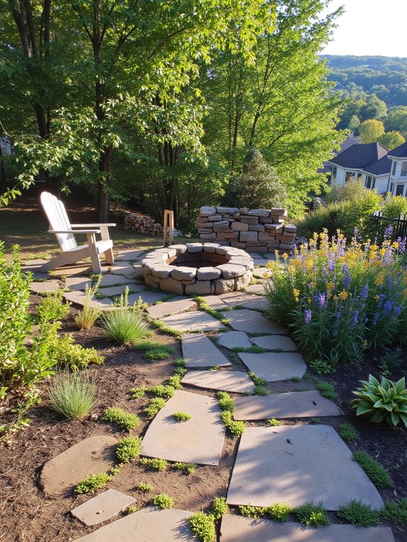 cozy outdoor fire pit