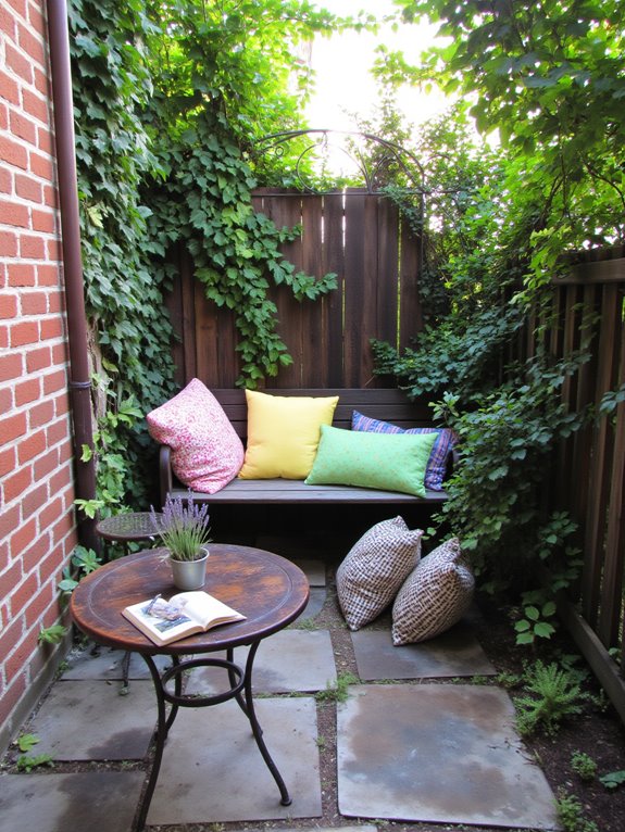 cozy outdoor relaxation nook
