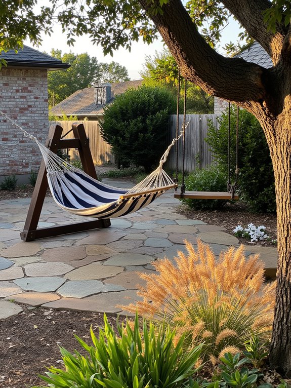 cozy outdoor relaxation space