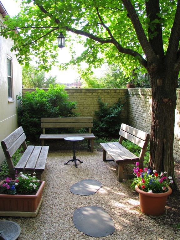 cozy outdoor relaxation space