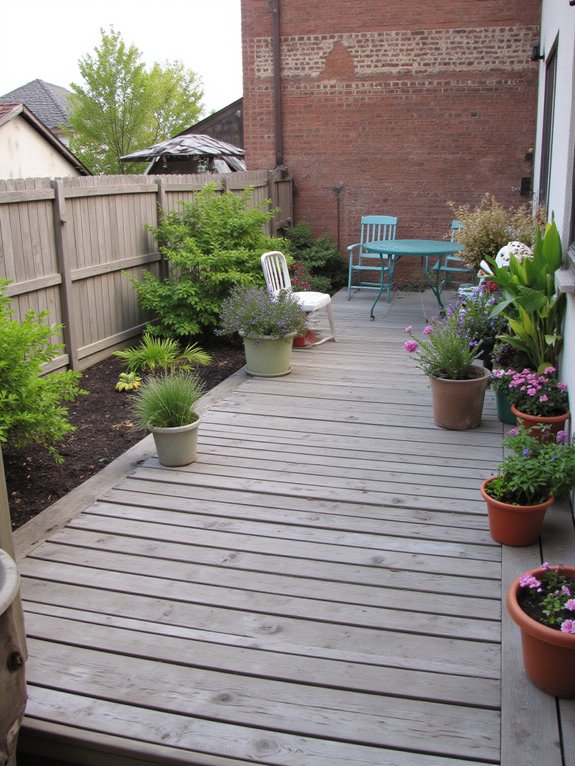 cozy outdoor retreat created