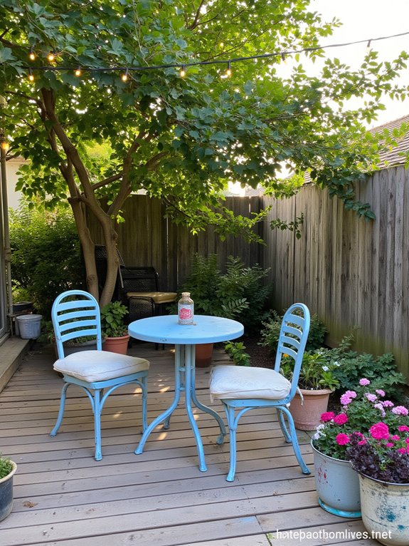 cozy outdoor seating area