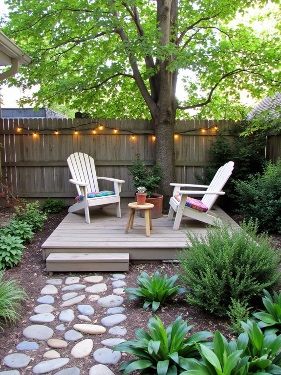 cozy outdoor seating area