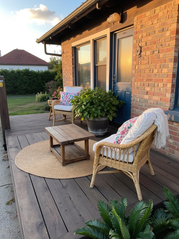 cozy outdoor seating area