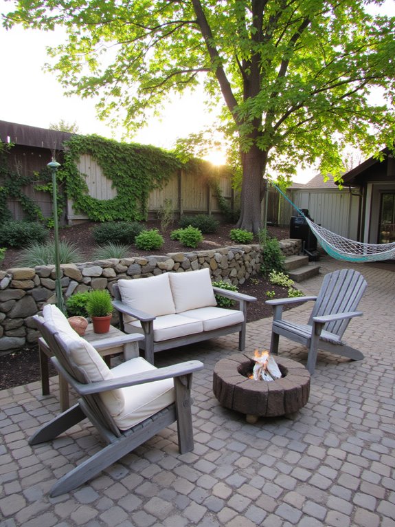 cozy outdoor seating arrangement