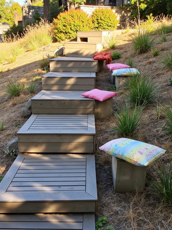 cozy outdoor seating terraces