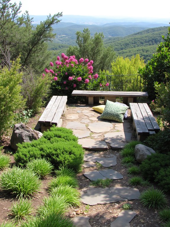 cozy outdoor seating views