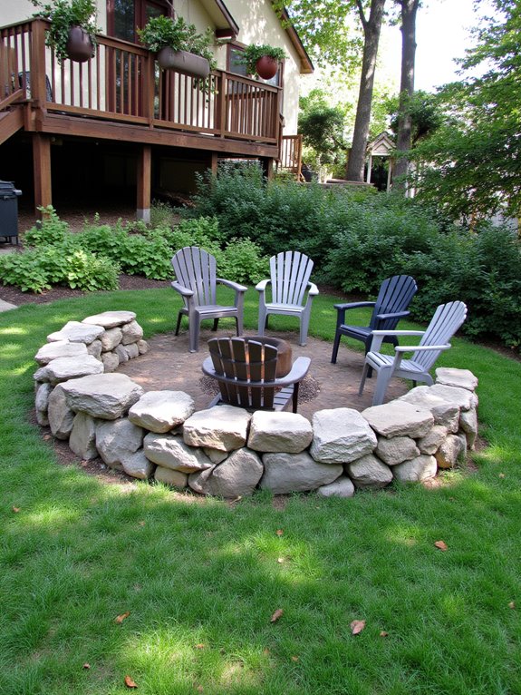 cozy retreat with firepit