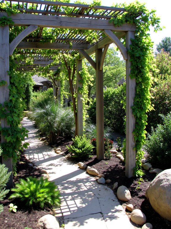 cozy shaded garden retreat