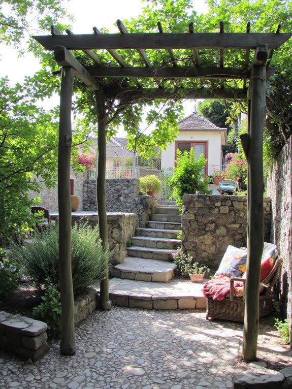 cozy shaded outdoor retreat