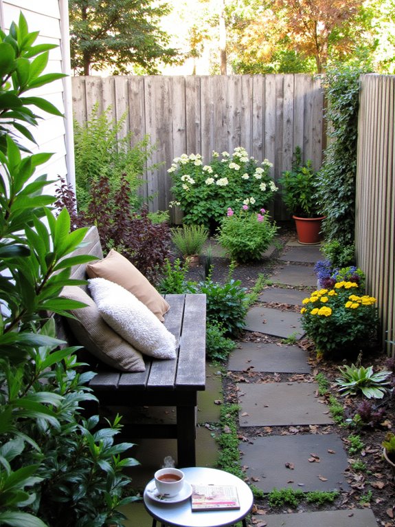 cozy side yard retreat