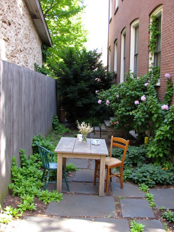 cozy side yard retreat