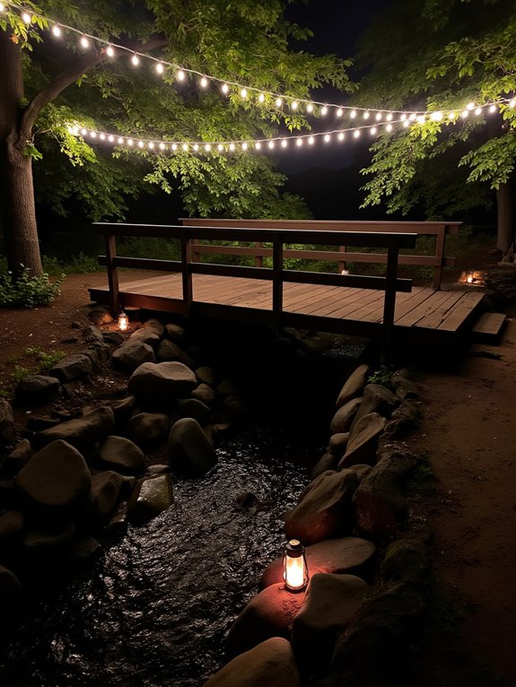 cozy string lights ambiance