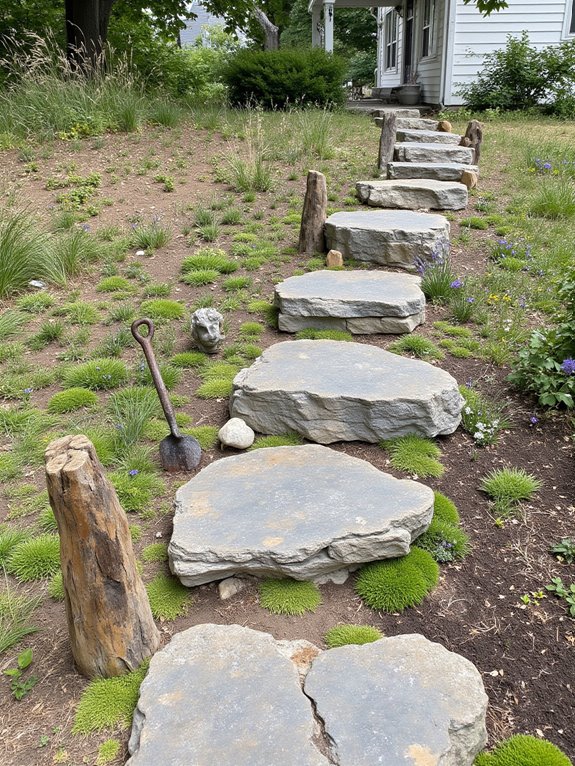 creative outdoor path markers