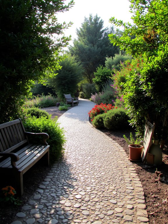 curved paths invite exploration